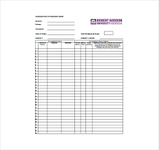 20 Attendance Sheet Templates Pdf Doc Excel Free