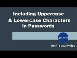 mft security tip including uppercase