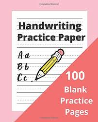 If you want to decorate colored paper, look for stickers with clear borders or no borders at all. Handwriting Practice Paper With Lines For Kids Pink 100 Blank Writing Pages For Sale Online Ebay