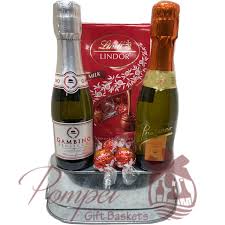 prosecco gift basket by pompei baskets