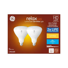 Ge Relax 65 Watt Eq Led R40 Warm White Dimmable Flood Light Light Bulb 2 Pack In The Spot Flood Led Light Bulbs Department At Lowes Com