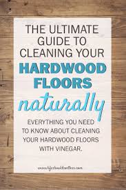 to clean hardwood floors with vinegar