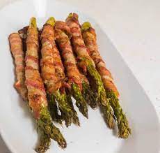 bacon wrapped asparagus air fryer with