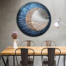 Buy 3d Metal Wall Art Modern Round Wall