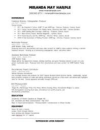 Videographer Resume Samples Free Resumes Tips Resume Templates