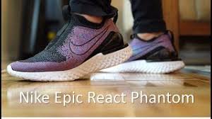 Nike epic react vs adidas ultra boost which react for what use? Nike Epic React Phantom Review On Feet Youtube