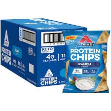 atkins protein chips ranch flavor 8 pack 1 1 oz bags