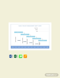 Free Yearly Project Management Gantt Chart Template Word