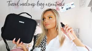 whats in my holiday travel makeup bag