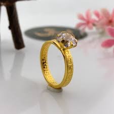 a distinctive design ring in 21k gold