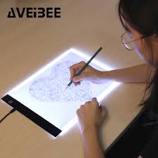 Original Digital Tablets A4 Led Graphic Artist Thin Art Stencil Drawing Board Light Box Tracing Table Pad Three Level For Copy Drawing Notebooks Aliexpress