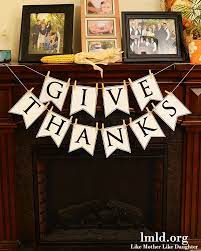 give thanks banner diy like mother
