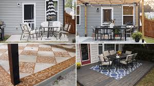 concrete patio for small backyards