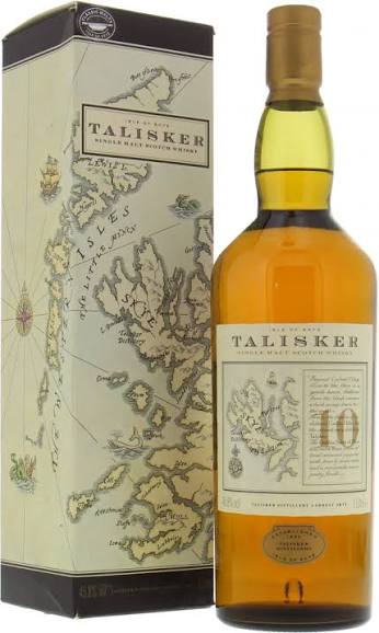 Talisker 10 Years Old Pre Classic Malts Map Label 45.8% NV