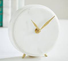 Madaline Marble Clock Pottery Barn