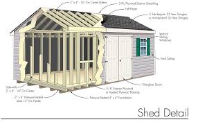 shed specification oaktree sheds