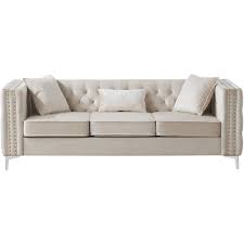 glory furniture paige velvet sofa in