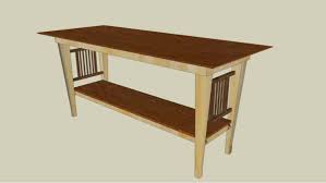 mission hall table sketchup free