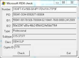 microsoft pidx key checker for