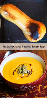 red curry coconut ernut squash soup