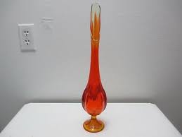 vintage viking art glass vase epic six