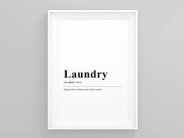 laundry definition frame wall art