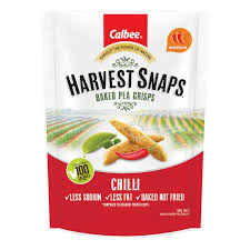 calbee harvest snaps baked pea crips