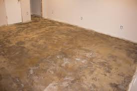 how we stained our concrete floors