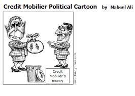 credit mobilier political cartoon the