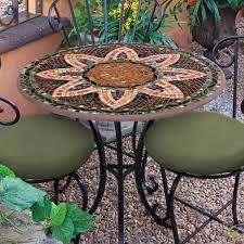 This series of mosaic tables are all of great texture and beautiful colors. 30 Mosaic Bistro Create A Set Mosaic Table Mosaic Mosaic Pieces