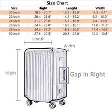 Luggage Cover 20 22 24 26 28 30 Inch Suitcase Cover Rolling Luggage Cover Protector Clear Pvc Suitcase Cover For Carry On