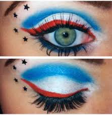red white and blue makeup to have you
