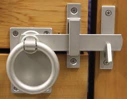 Contemporary Ring Gate Latch Set