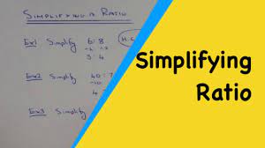 How to simplify a ratio to its simplest form. - YouTube