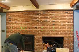 Installing A Mantel On A Brick Fireplace