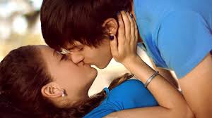 lip kissing of couple kiss day