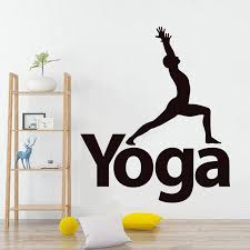 Meditating Yoga Wall Decal Flower