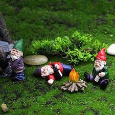 Mini Fairy Garden Drunk Yoga Gnomes