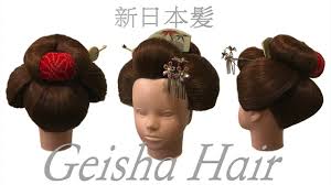 geisha hair tutorial updo basic