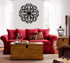red couch living room ideas
