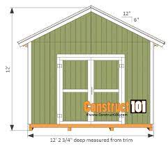 12x12 Shed Plans Gable Shed