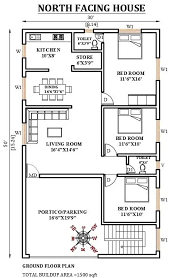 30 X50 North Facing House Plan Is