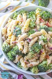 creamy bacon broccoli pasta salad the