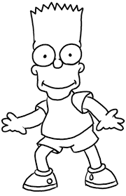 to draw bart simpson from the simpsons