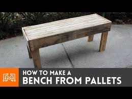 A Bench From Reclaimed Pallets