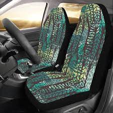 Surf Surfing Car Seat Covers 2 Pc Leaf