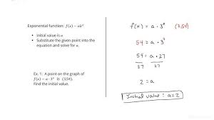 an exponential function