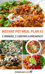 instant pot meal plan 3 vegetarian