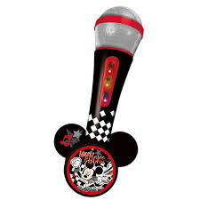 Desenho de cantora com microfone na mão para colorir e pintar. Microfone Com Amplificador Mickey Disney Loja Da Crianca