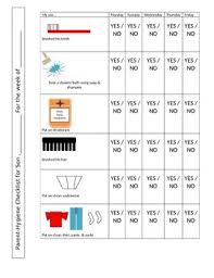 Hygiene Checklist Worksheets Teaching Resources Tpt